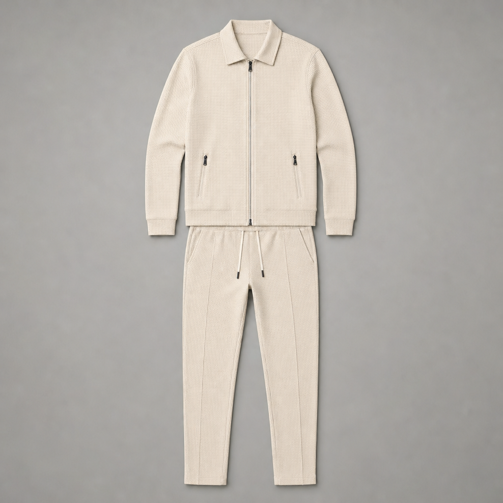 Trace Waffle-Knit Set