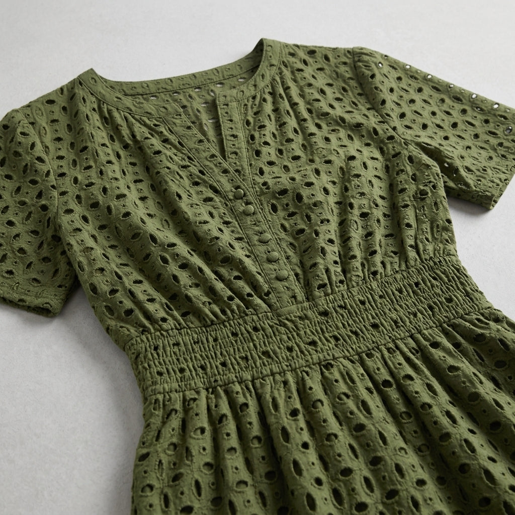 Winona Eyelet Midi Dress