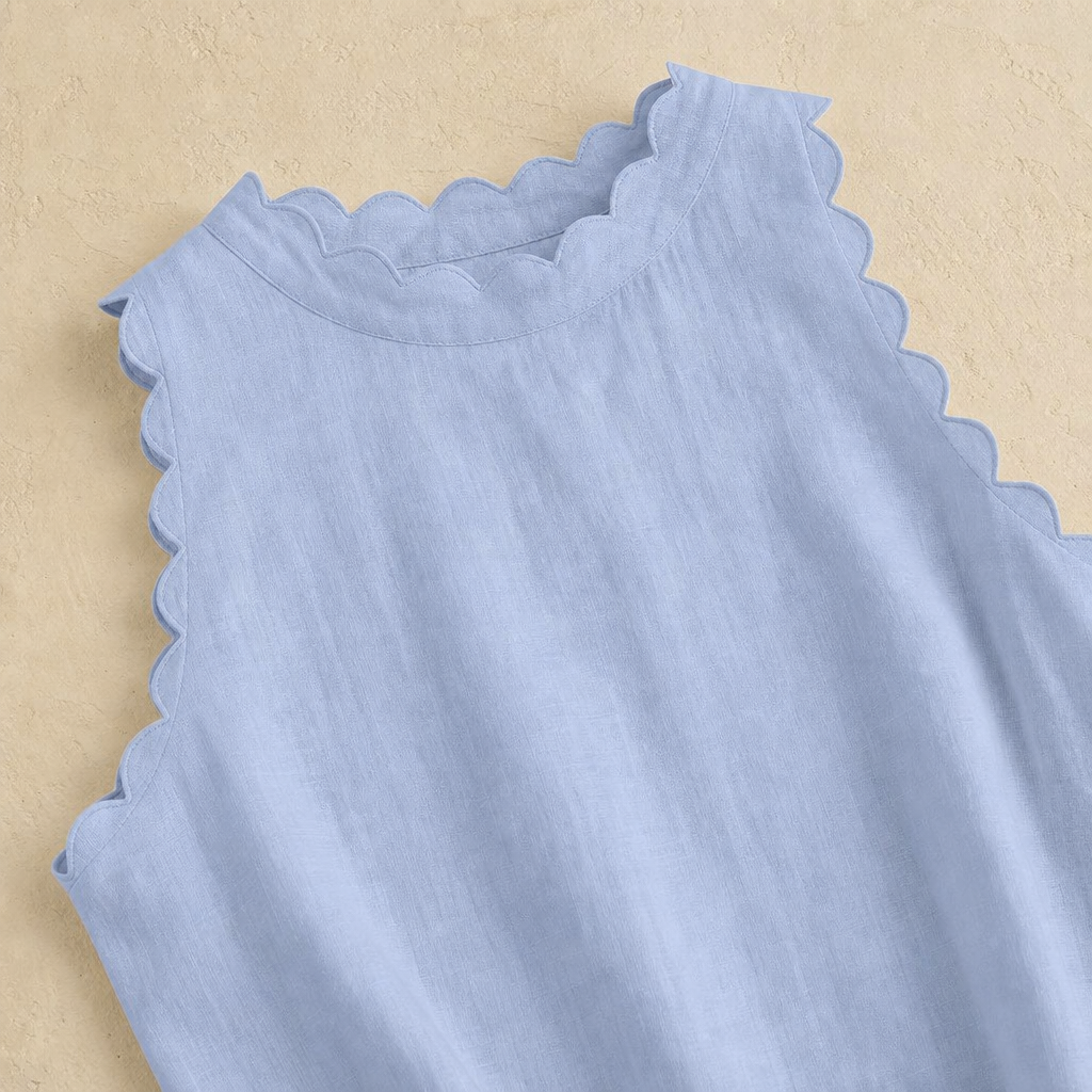 Josie Scalloped Mini Dress
