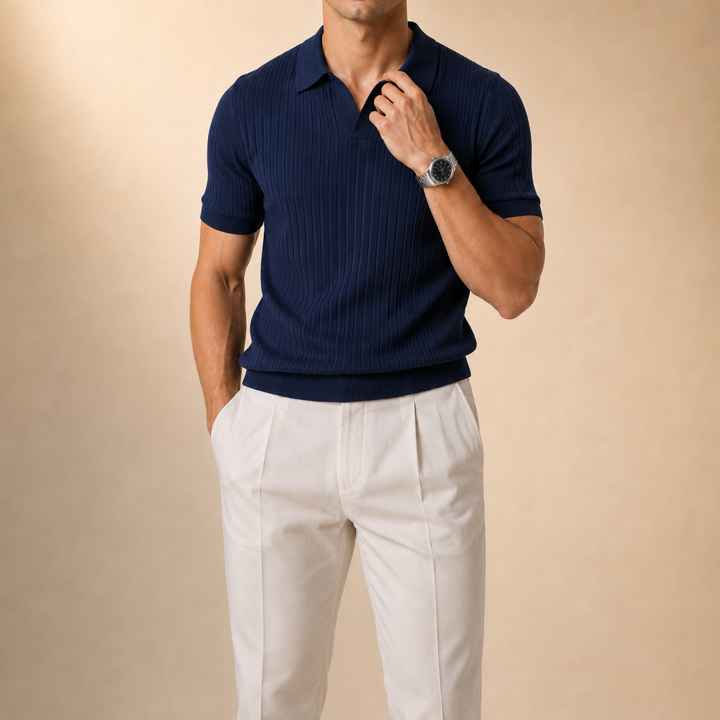 Shane Ribbed Polo