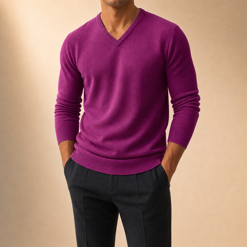 Tanner V-Neck Knit Sweater